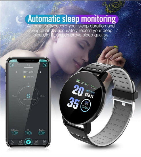 AQ Smart Watch & Health Tracker - Green Lime